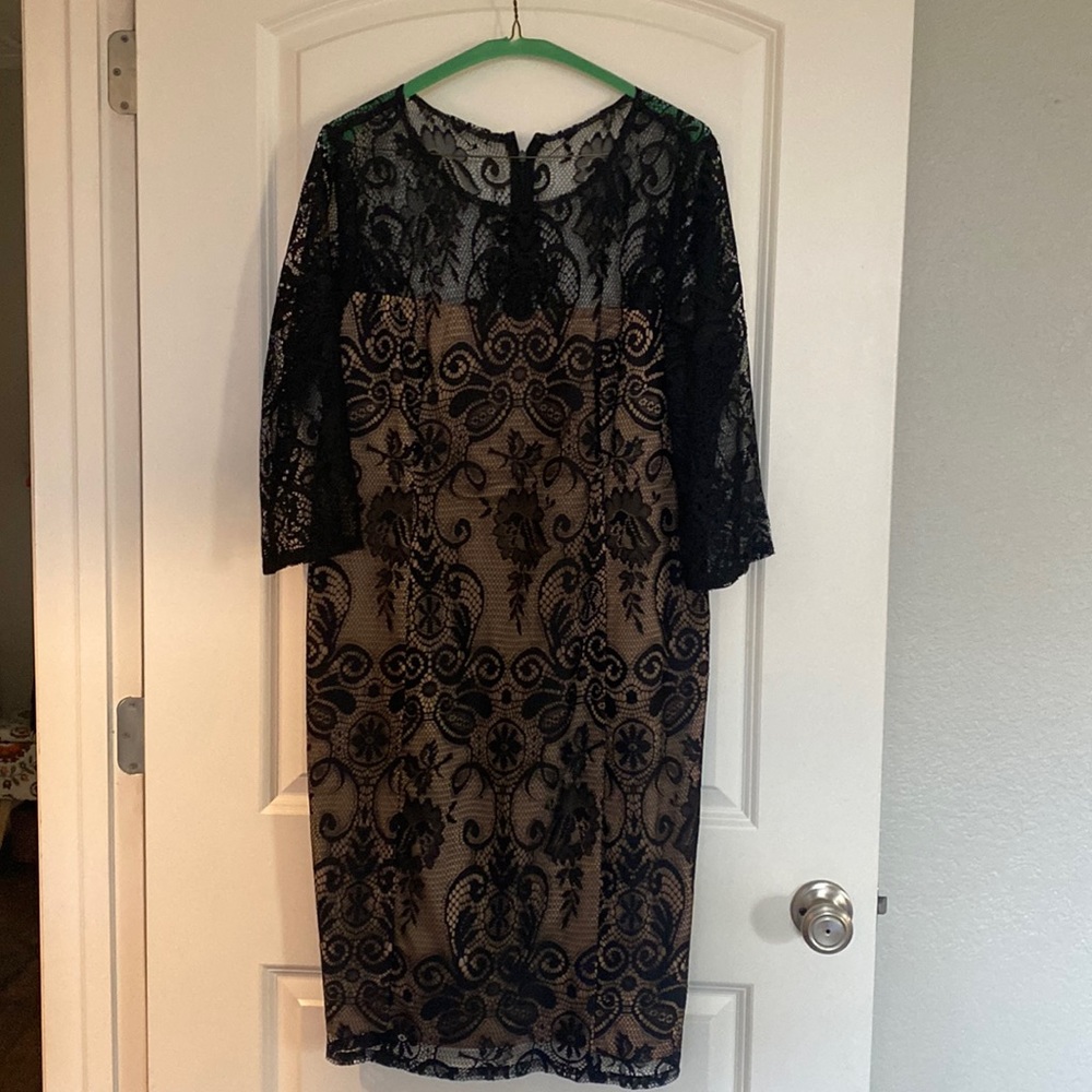 Lace Overlay Dress
